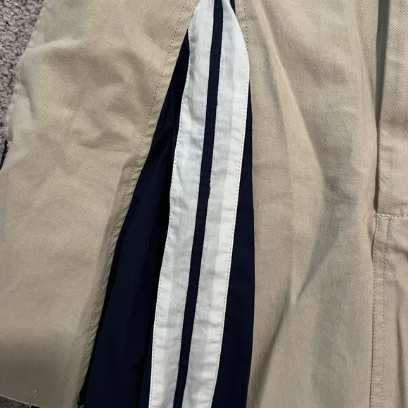 NWT Free People Khaki and Navy Pleated Skirt - Size Large - Picture 4 of 9